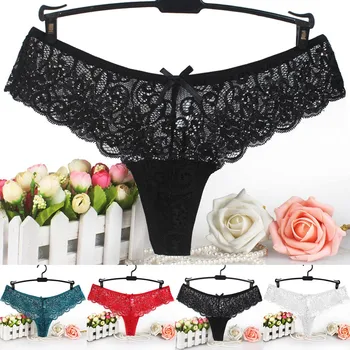 

2020 Sexy Lace Women Thongs And G Strings Panties Translucent Underwear Sheer Lace Tank Lace Sexy Women Pants Underwear