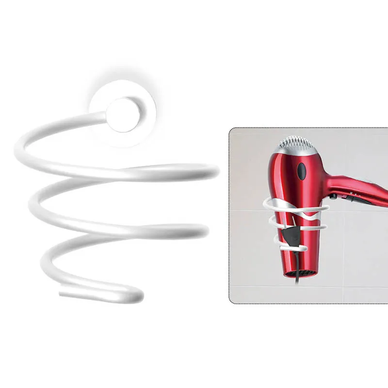 

Hair Dryer Shelf Metal Black Hair Dryer Rack Hair Dryer Holder With Cup Households Wall Mount Bathroom Accessories