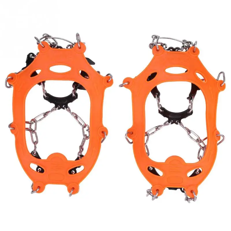 

1 Pair 11 Teeth Crampons Sports Anti-Slip Ice Grippers Crampon Children Snow Grip Ice Fishing Snowshoes Climbing Accessories