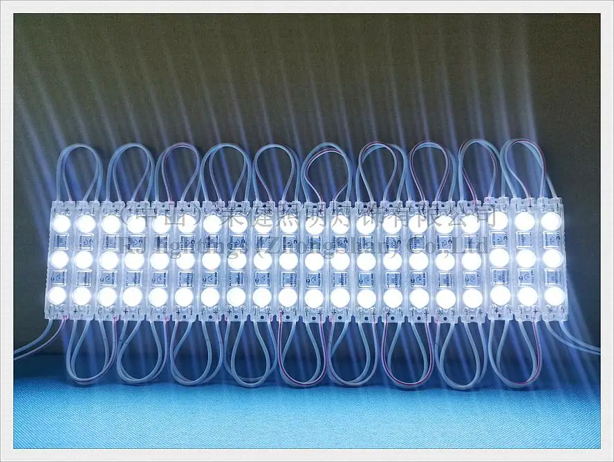 ABS светодиодный светильник-модуль для знака DC12V 63 мм* 14 мм* 8 мм SMD 2835 3 светодиодный 1,2 Вт 140лм 3 года гарантии CE IP65 водонепроницаемый