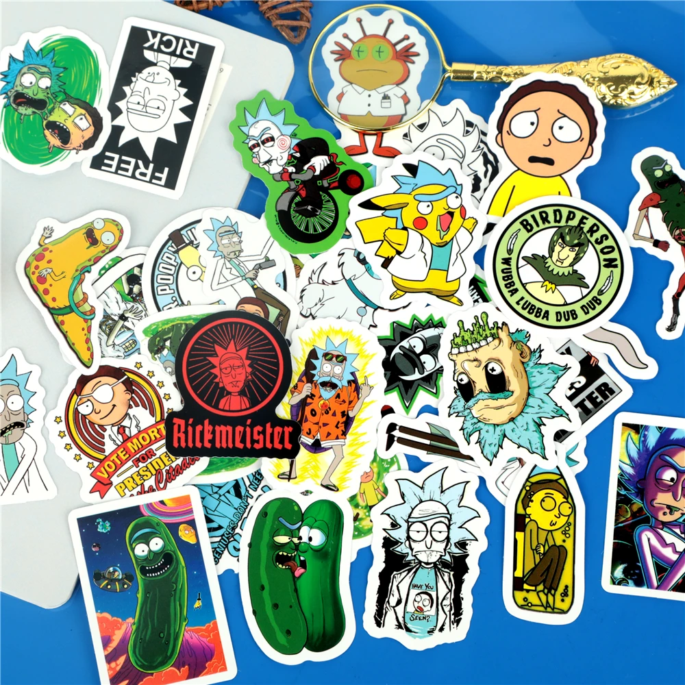 

50 Pcs Set American Drama Rick and Morty Paper Sticker Decoration DIY Ablum Diary Scrapbooking Label Sticker Cute Stationery
