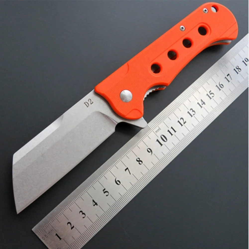 Karambit 60HRC складной нож D2 лезвие Титан G10 ручка с Флиппер Тактические Ножи Керамический шарикоподшипник выживания Охота