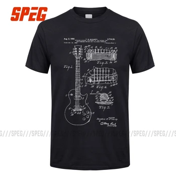 

Casual T Shirt Patent Acoustic Electric Guitar Structure Music Men O Neck Short Sleeve T-Shirt 2019 Adult Art Singular Tees