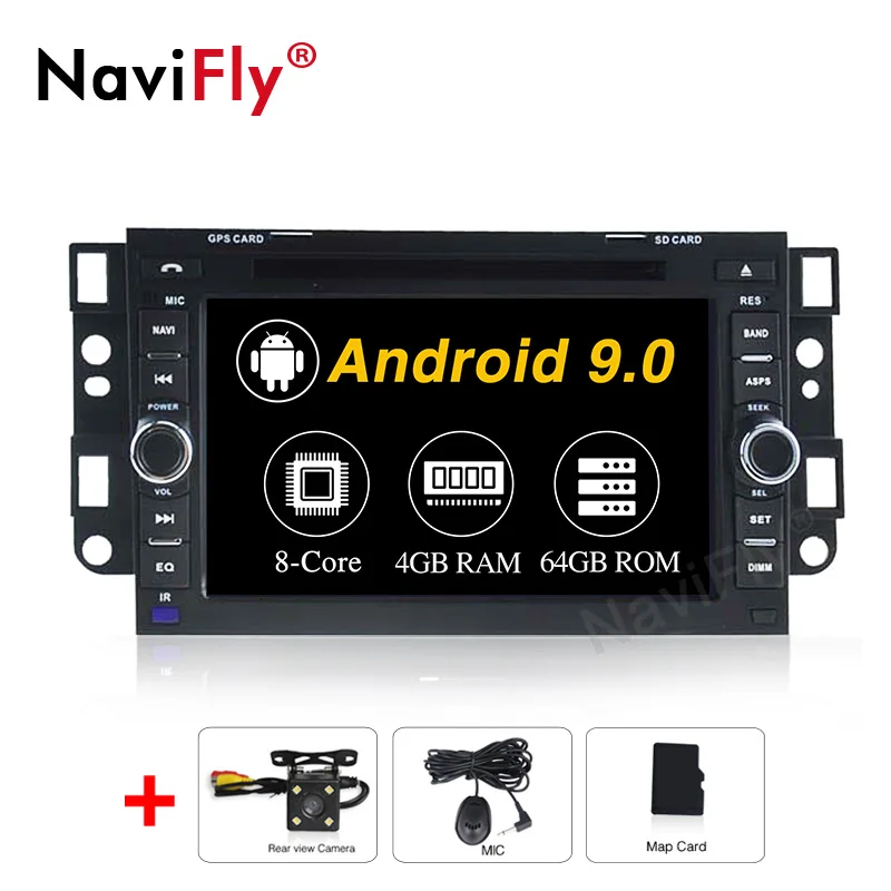 2din 4+64G Android 9.0 Car radio dvd palyer GPS Navigation For Chevrolet Captiva Aveo Epica Spark Optra Tosca Kalos Matiz Lova - Цвет: 8Core Camera