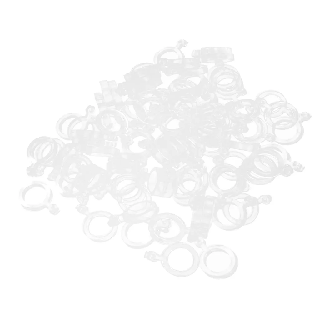 100pcs Bait Elastic Bands Pellet Rubber Rings Clear Baits Holder Fishing Baits Bands for Fisherman 3mm 5mm 7mm