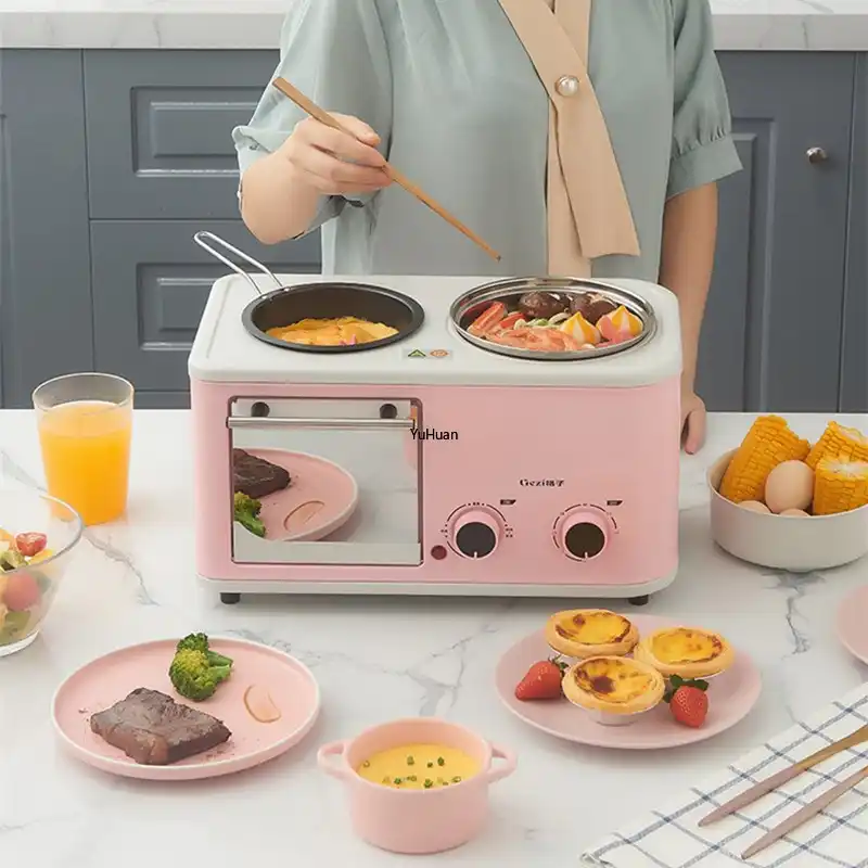 家庭用多機能朝食自動電気オーブントースターキッチン家電トースターオーブン朝食マシン 3 In 1 Breakfast Makers Aliexpress