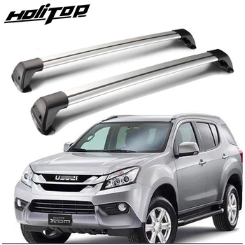 

New arrival cross bar roof rack luggage bar roof rail for Isuzu MU-X MUX 2014-2020,thick aluminum alloy,free shipping to Asia