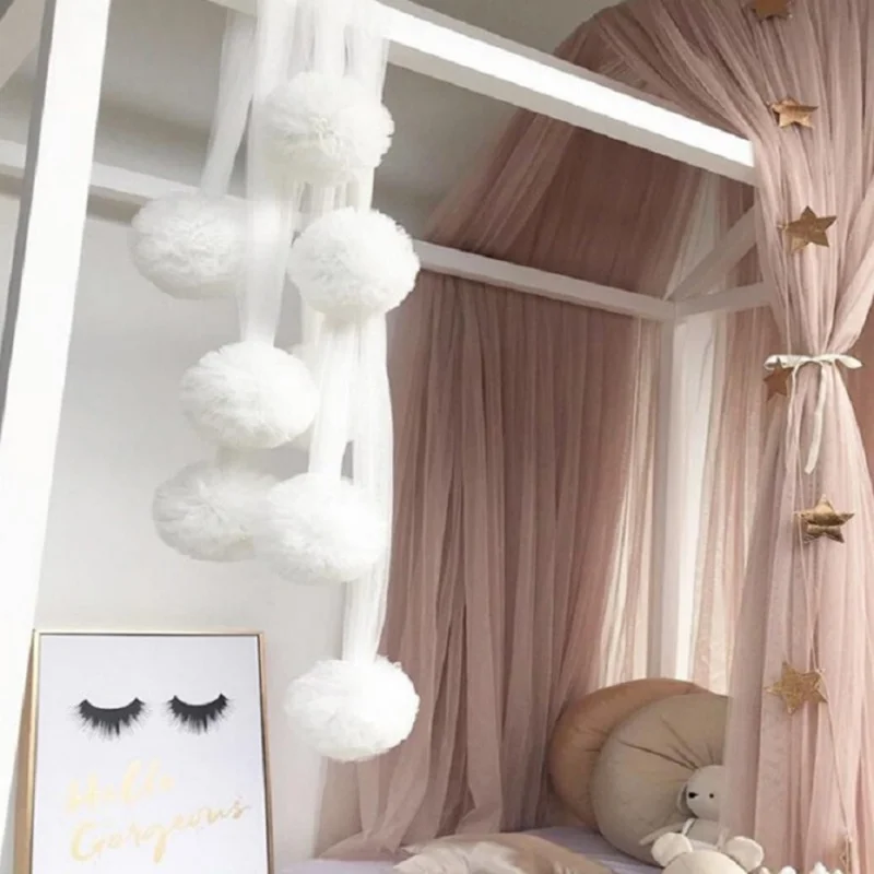 

Mosquito Net Ornaments Nordic Wall Hanging Chiffon Ball Pendant Tent Props Toy Kids Christmas Room Decor Gift