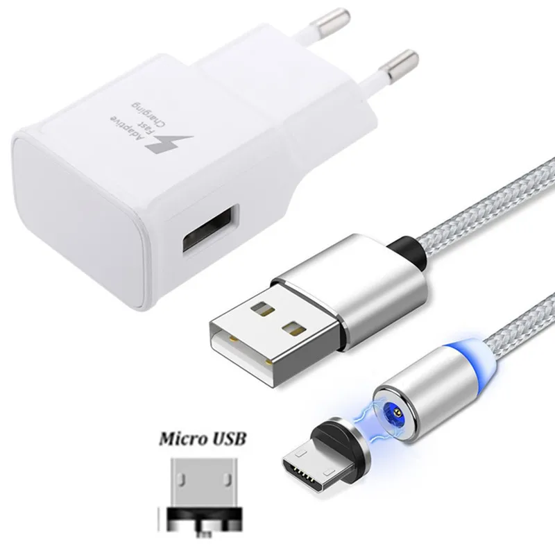 Магнитное микро USB быстрое зарядное устройство Быстрая зарядка провод для samsung S7 S6 Edge Note 4 Note 5 J3 J7 A3 A5 A7 Android мобильный телефон