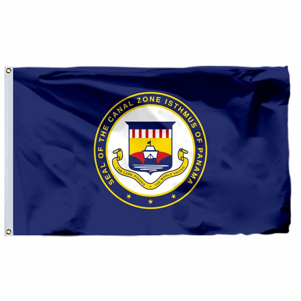 미국 현재 영토 파나마 운하 지역 플래그 90x150cm 3x5ft 폴리 에스터 미국 미국 및 홈 장식에 대 한 배너