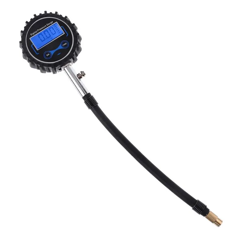 Long Tube Car Tire Tyre Air Pressure Gauge Meter Vehicle Tester Monitoring System 0 200PSI For