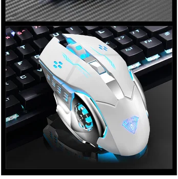 

Tarantula Wireless Mouse Rechargeable Mute Silent Laptop Desktop PC E-Sports Game Office Household