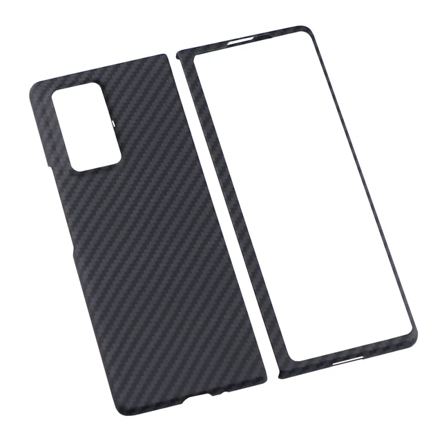YTF-carbon Carbon fiber cover For Samsung Galaxy Z Fold 2 Case Aramid fiber cases SM F916B SM F916N W21 Z Fold 2 5G Phone shell 4