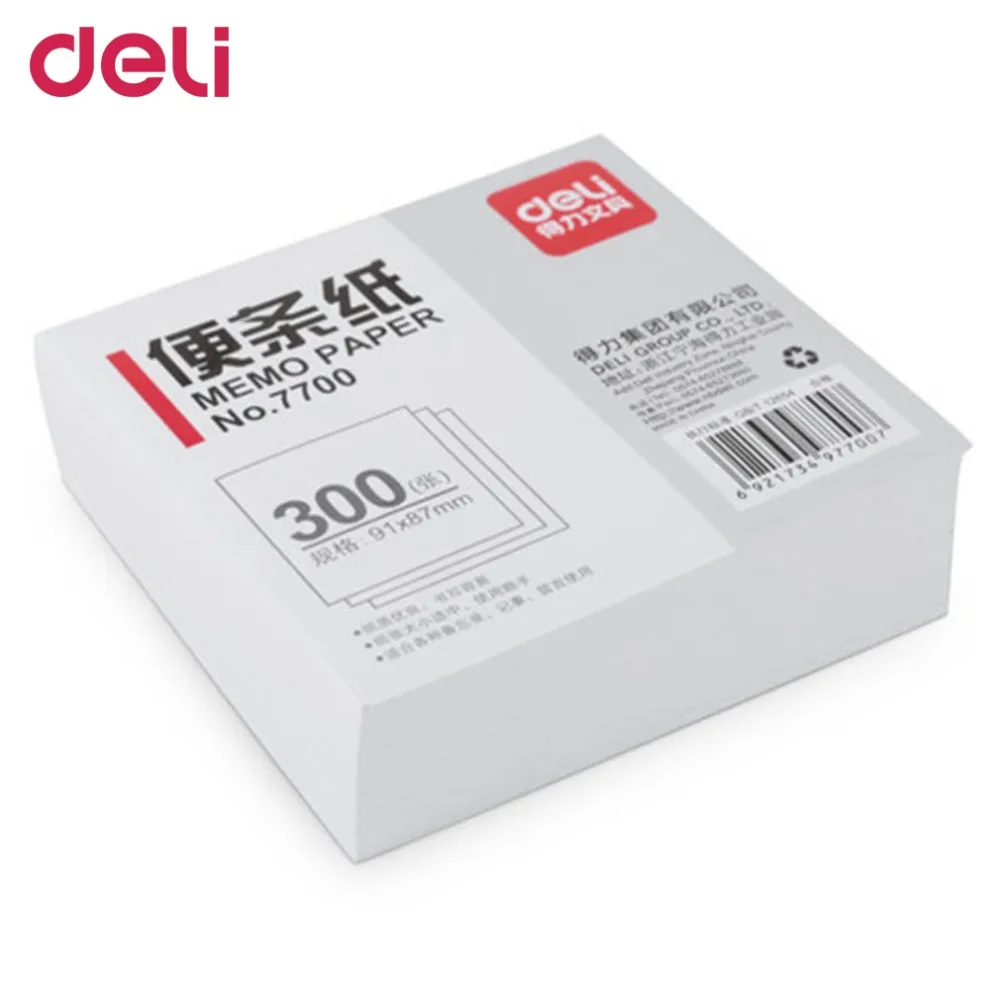 

Deli Memo Papers 7600 White 300 Sheets Pack In Box 91x87mm Leaving Message Pad Notice Post It Notebook Office School Supplies