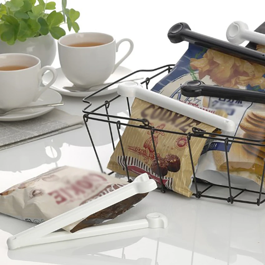 1 шт. PP более длинный влагостойкий уплотнительный зажим для пищевых продуктов, закуска, уплотнительный мешок, зажим для запечатывания для кухонных пищевых мешков, уплотнительный зажим, инструменты 19,2*3,2 см