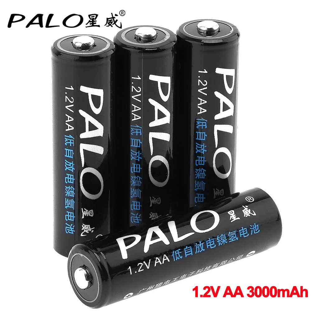 Аккумуляторная батарея PALO AA 4 16 шт. 1 2 В nimh 3000 мА/ч предварительно заряжаемая А для