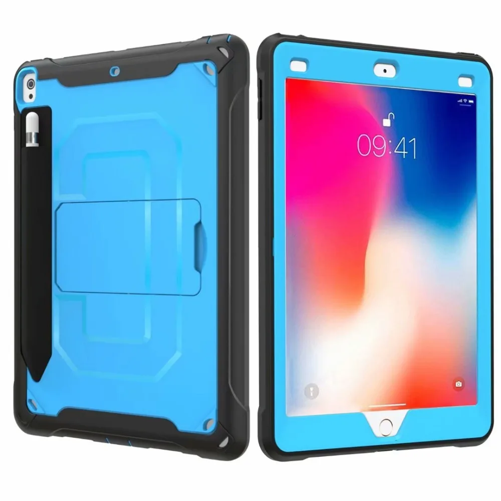Чехол сверхмощный прочный чехол для планшета для iPad Pro 10,5 дюймов Чехол со встроенной защитной оболочкой для экрана Funda+ ручка