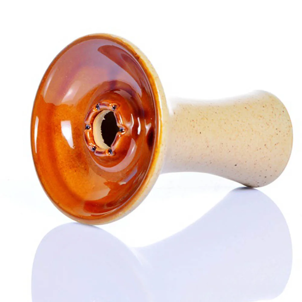 New Ceramic Hookah Bowl Black Brown Shisha Tobacco Bowls Chicha Cachimbas Sisha Nargile Tools
