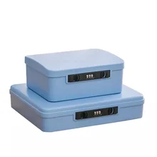 Портативный прочный ABS безопасный Чехол 3 Кодовый замок мини Сейф Коробка для домашнего офиса наличные документы ювелирные изделия карты Органайзер держатель