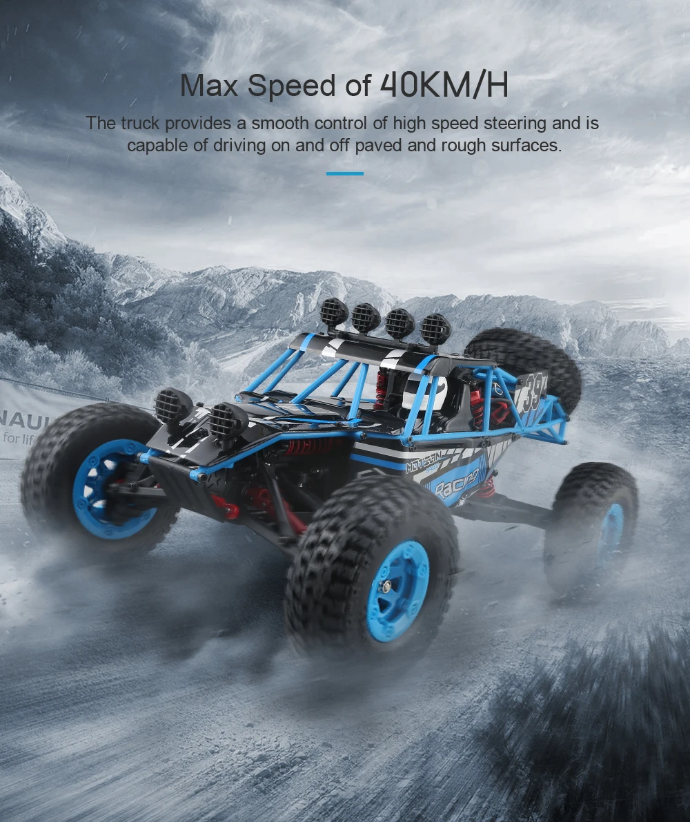 Подлинная JJRC Q39 машинка с дистанционным управлением 1:12 4WD RC пустынный грузовик RTR 35 км/ч Высокоскоростная Модель дорожного транспортного средства Семейные Игрушки для улицы