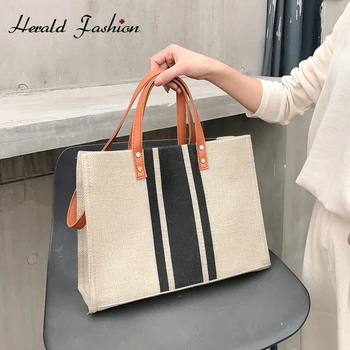 

2020 Casual Women Handbags Waterproof Canvas Material Shoulder Bag Brand Design High Quality Wear-resistant Big Tote Messenger B