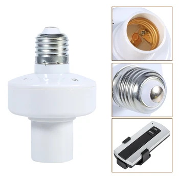 

SOONHUA Cap Socket Switch Wireless Remote Control Lamp Holder 315 MHZ IC Coding 220V With Bracket For Home