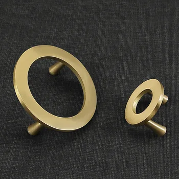 

Gold Vintage Antique Ring Shape Cabinet Handles Furniture Handle Drawer Knobs Wardrobe Door Pulls Furniture Hardware