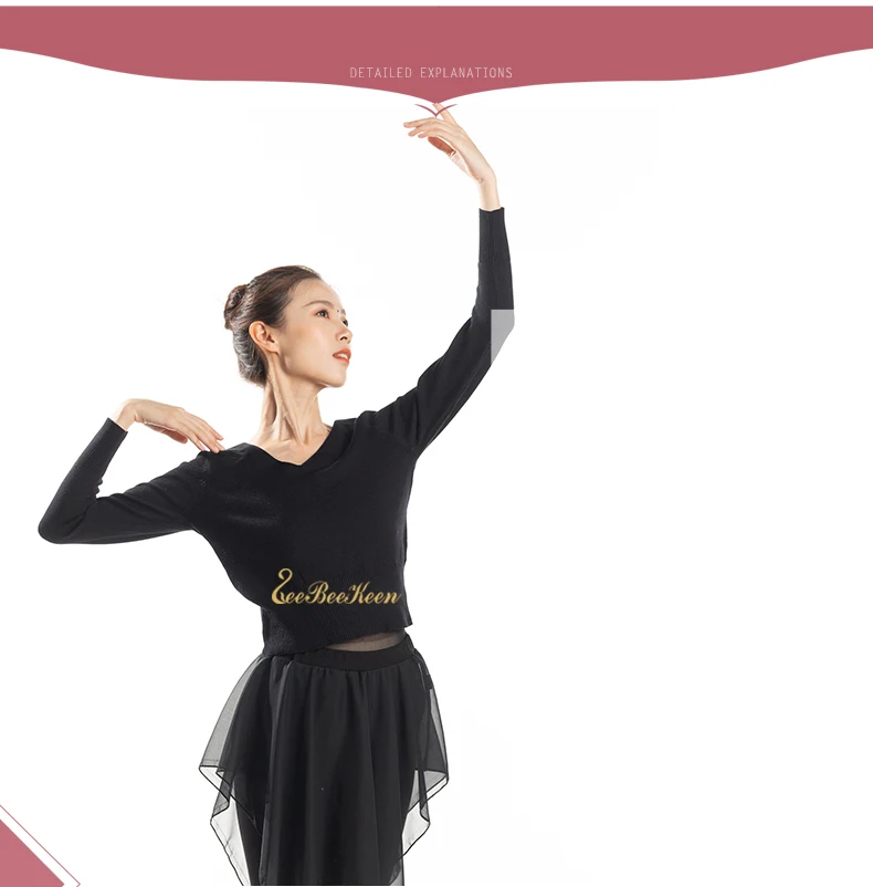 Bailarina гимнастический купальник с v-образным вырезом, тренировочная одежда для взрослых, для танцев, йоги, балерины, топы для танцев, балетный купальник для женщин, трико