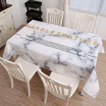 

modern polyester waterproof printed table cloth on the table oil proof rectangular non-empty tablecloth cover towel decor DW123
