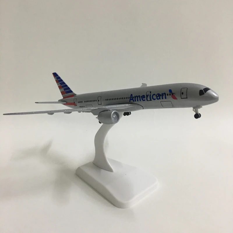 Джейсон пачка 20 см Американский авиакомпании Boeing 787 модель самолета Модель