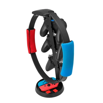 

Adjustable Elastic Leg Fixing Strap Sport Band+Non-Slip Ring-Con Grips Fit For Nintend Switch Joy-Con Ring Fit Adventure Game