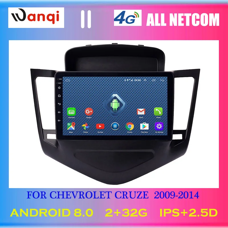 

4G Lte All Netcom Android 8.0 Car Audio Player 9 inch For Chevrolet Cruze 2009-2014 Car GPS Navigation With Playstore,Wifi