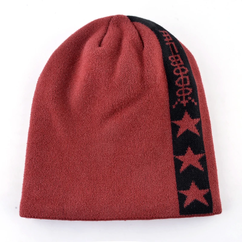 Двойная бархатная вязаная шерстяная шапка skullies, Мужская зимняя шапка, сохраняющая тепло, шапочки, мужская шапка, плюс бархатные шапки для wo мужчин bone gorro