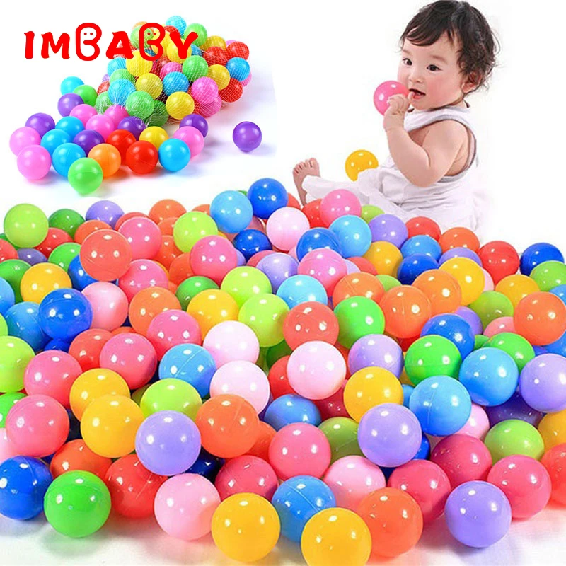 

100/200Pcs 5.5cm And 7cm Safe Soft Plastic High-quality Ocean Balls For Baby Playpen Colorful Soft Stress Air Juggling Ball Pool