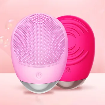 

Silicone Electric Facial Cleansing Brush Vibration Face Massage Deep Cleanser Blackhead Remover Pore Cleaner