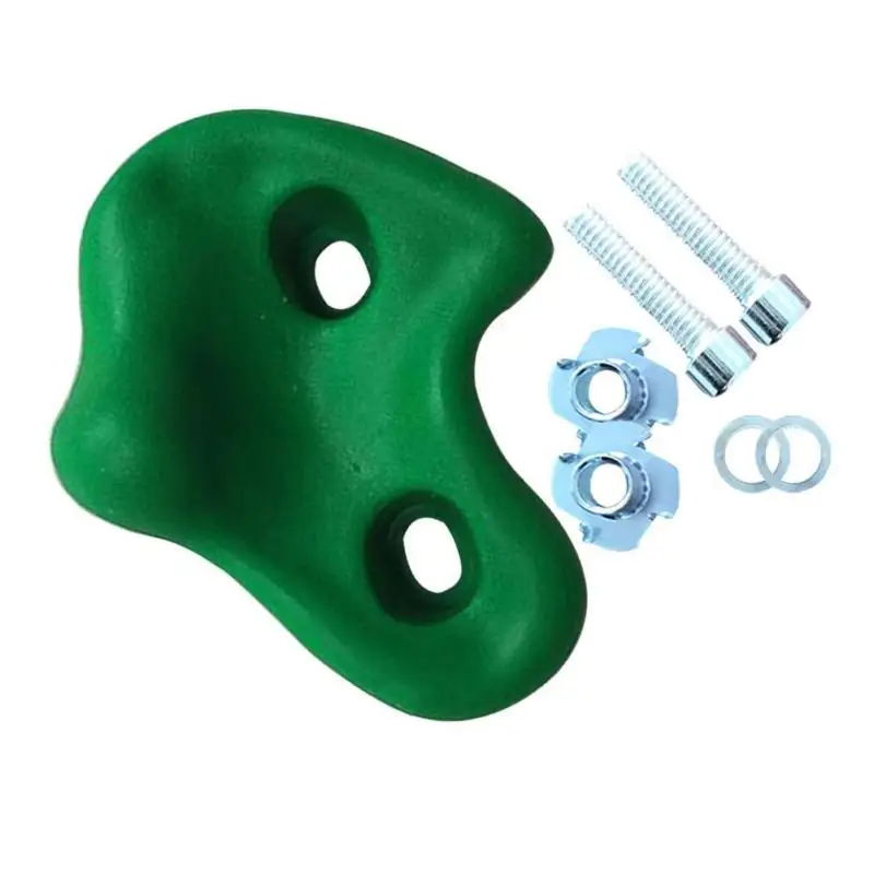 Plastic Climbing Rock W/ Screws Set UV-resistant Lightweight SiliconeDurable
