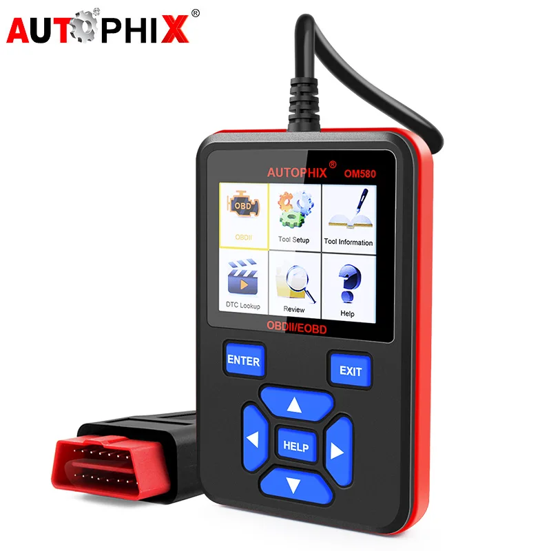 Autophix OM580 OBD2 Engine Code Reader Auto Diesel Diagnostic Scanner Tool Car EOBD EVAP O2 Automotive Multi-language scan |