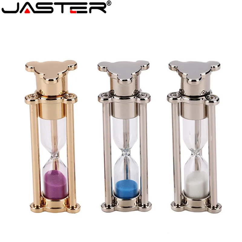 JASTER оригинальный Песок Часы флешки 64 Гб 16 32 песочные часы usb flash drive подарок memory stick