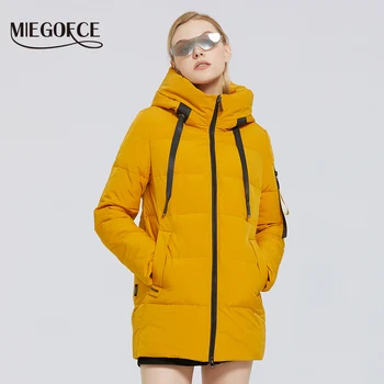 

MIEGOFCE 2020 Winter New Women's Cotton Clothing Warm Hooded Jacket To Reep Warm Windproof Winter Jacket Female Clothes Parkas