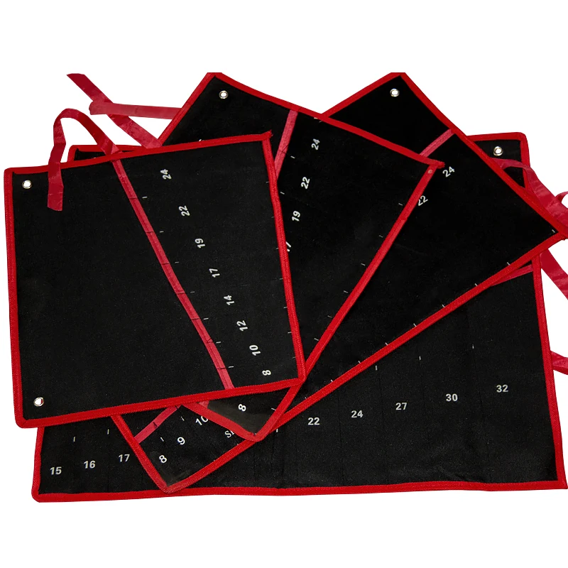 

Practical Canvas Tool bag wrench tool roll up Foldable Spanner Organizer Pouch Case hand tool storage bag