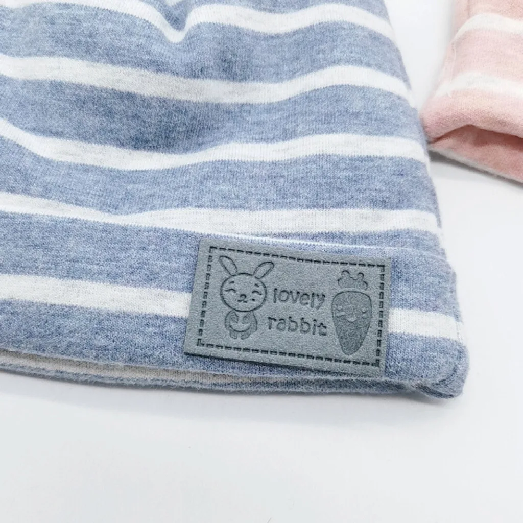Baby hat autumn and winter thick warm striped cartoon bunny hat Thicker Warm Childs Kids Soft Newborn baby Boys Girls Toddler