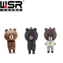 Мультфильм Rilakkuma угрюмый медведь usb2.0 флеш-накопитель 32 Гб 64 Гб 128 ГБ высокоскоростной водонепроницаемый флеш-накопитель 4 ГБ 8 ГБ 16 ГБ лучший компьютерный подарок