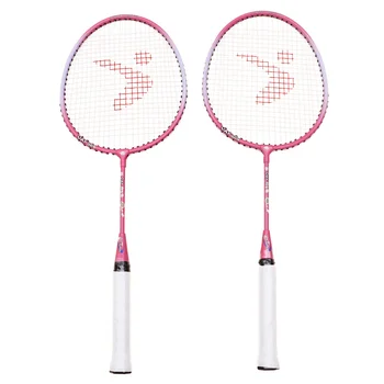 

1 Pair Kids Aluminium Alloy Badminton Racket Outdoor Sports Racket Set Training Pats Paternity Children Cartoon Badminton Racket
