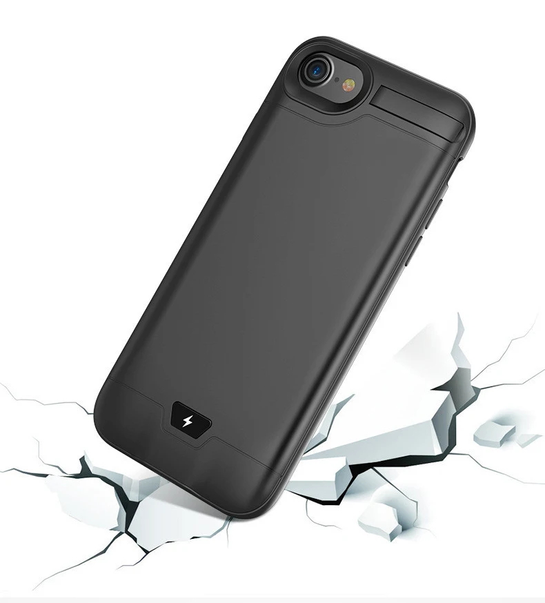 Противоударный чехол с зарядным устройством для iPhone 6 6S 7 8 Plus внешний аккумулятор