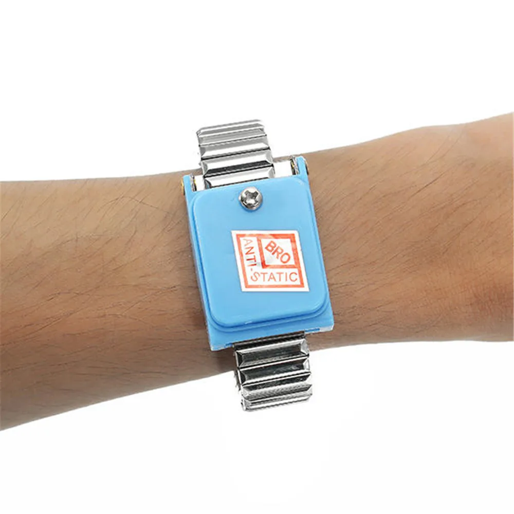 

Cordless Bracelet Metal Antistatic Wireless Anti Static ESD Wristband Discharge Electronic Work Wrist Band Anti-Static Wristband