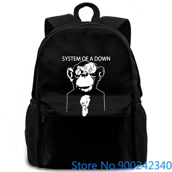 

System of A Down Monkey Mens Printed Retro women men backpack laptop travel school adult student