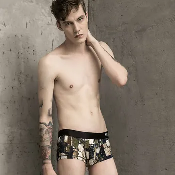 

2020 Men Comfortable Cotton Low Waist Underwear Sexy Boxers Brand Soft Breathable Panties Man Boxeur Homme Underpants Shorts