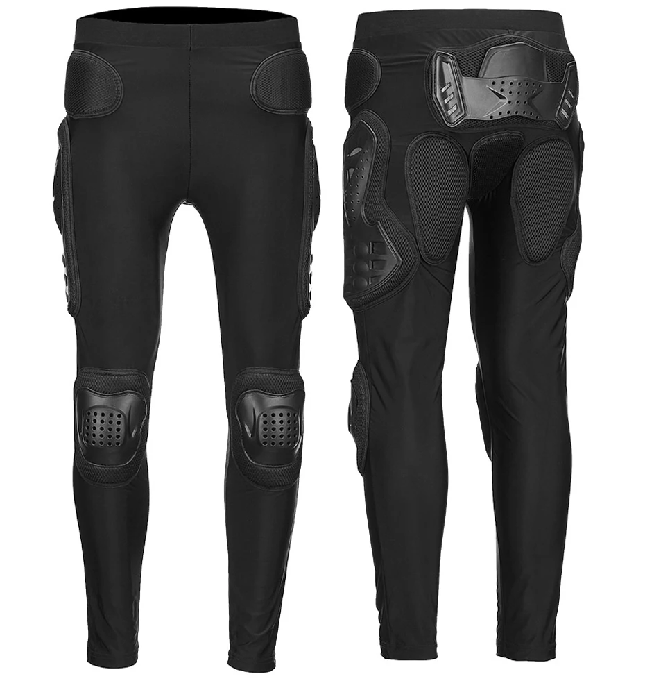 Gpcross Motorcycle Reflective Armor Jackets& Pants Motorbike Full Body Armour Protective Gear Moto Racing Clothing Jackets - Цвет: Black Pants