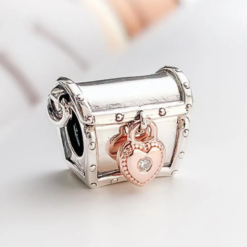 

100% 925 Sterling Silver Bead Creative Magic Box Treasure Box Beads Fit Pandora Women Bracelet & Necklace Diy Jewelry