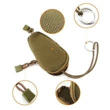 Мини-брелок для ключей, мужские кошельки для монет, сумка для монет, военная армейская камуфляжная сумка, маленький карманный брелок на молнии, чехол для двери